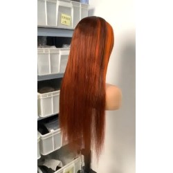 4x4 lace wig with Fringe 24inch