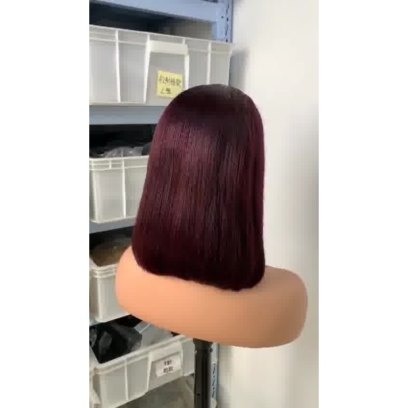 13*4 Full frontal wig 180% density