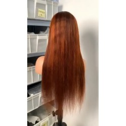 4*4 Perruque en dentelle avec frange