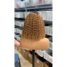 2*6 Perruque de fermeture BOB crépu et bouclé