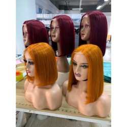 2*6 Perruque Bob en dentelle