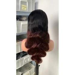 13*4 Perruque frontale complète Vague de corps