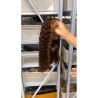 13*4 Perruque frontale complète Crépus bouclés