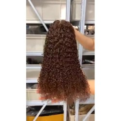 13*4 Perruque frontale complète Crépus bouclés